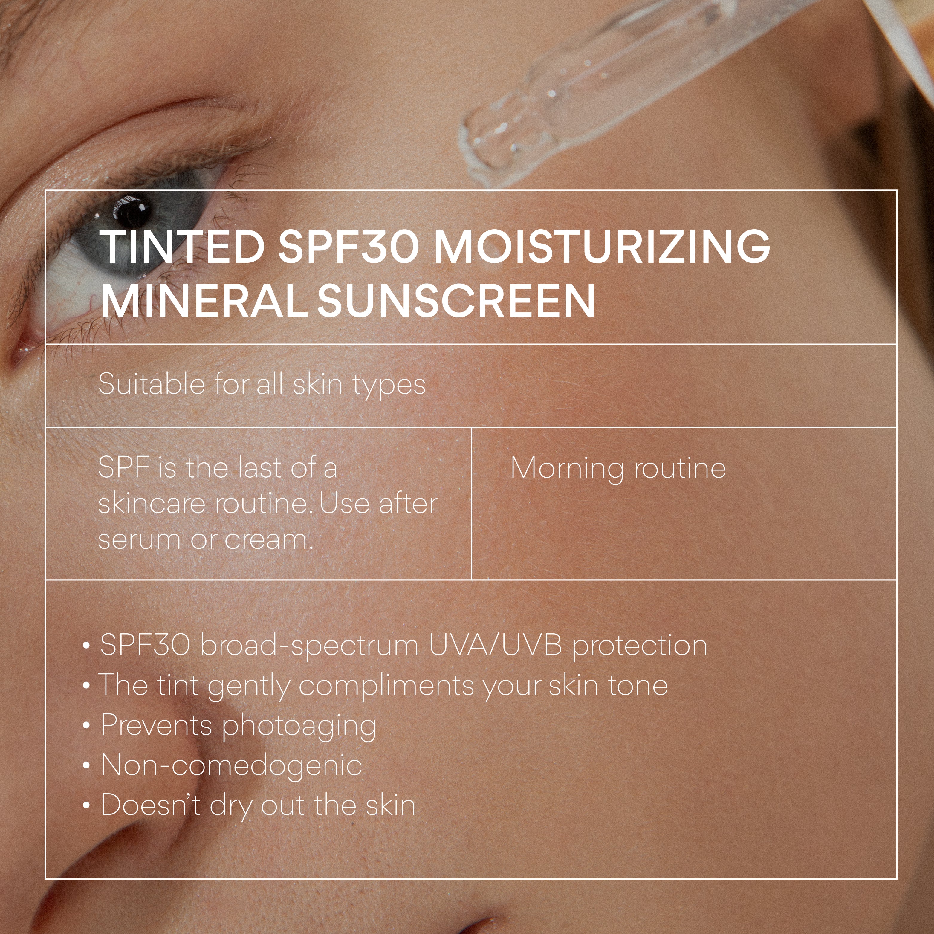 Tinted SPF30 Moisturizing Mineral Sunscreen